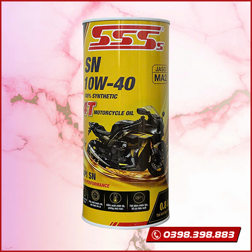 Dầu nhờn SSS SN 10W-40 0.8L